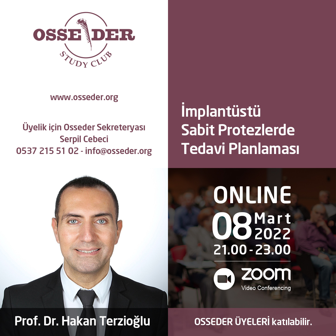 8 Mart 2022 - Prof. Dr. Hakan Terzioğlu