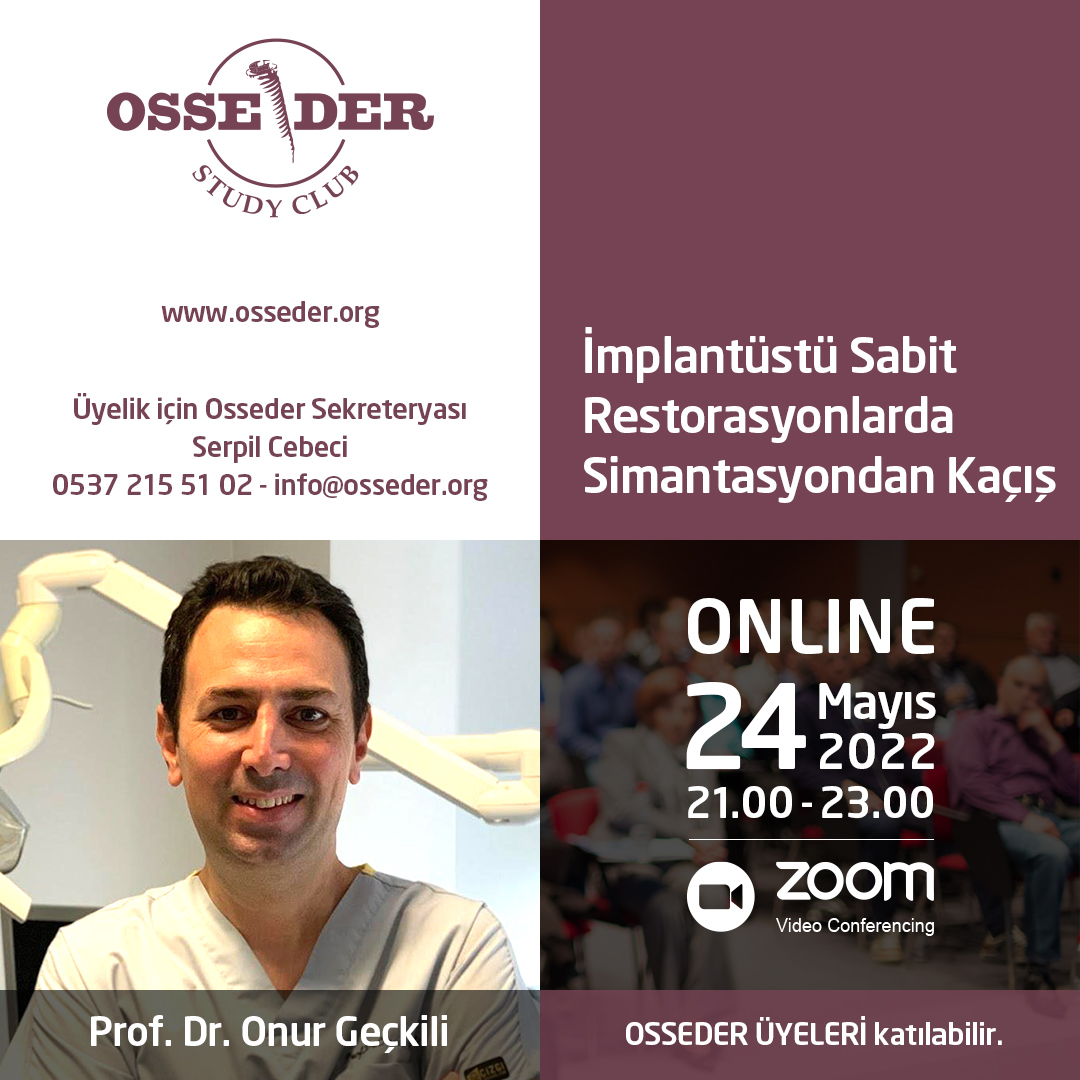 24 Mayıs 2022 - Prof. Dr. Onur Geçkili