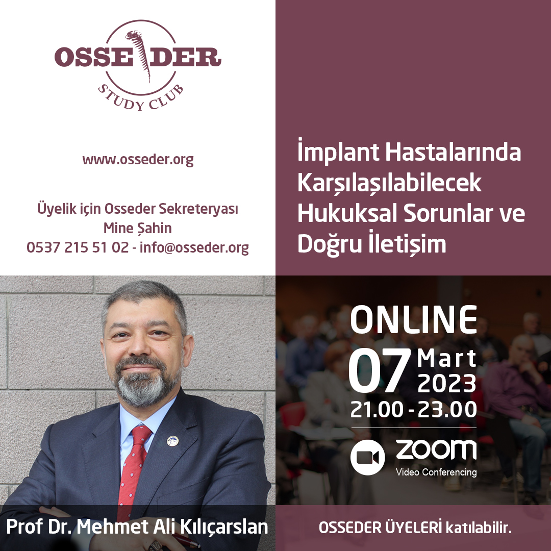 7 Mart 2023 - Prof. Dr. Mehmet Ali Kılıçarslan