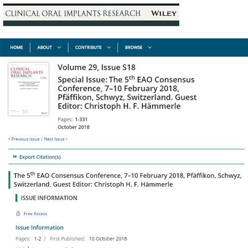 EAO 5. Consensus Report